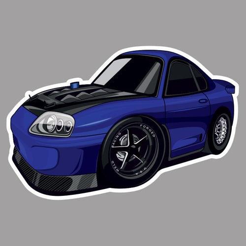 Blue Supra Sticker