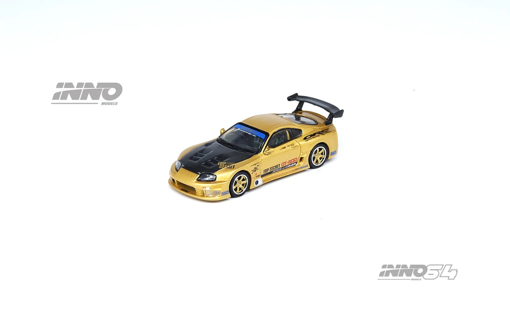 INNO64 1:64 Toyota Supra (A80) TOP SECRET GT300 by "Smokey" Nagata in Gold
