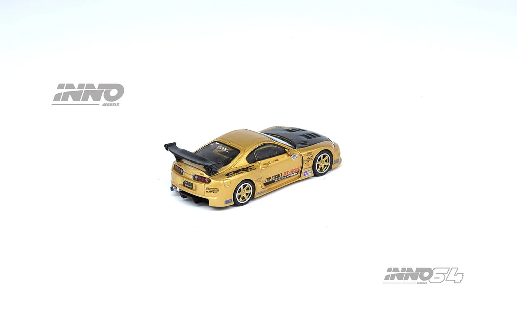 INNO64 1:64 Toyota Supra (A80) TOP SECRET GT300 by "Smokey" Nagata in Gold